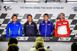 Ken Kawauchi, Directeur technique Suzuki Ecstar Team, Shuhei Nakamoto, vice-Président du HRC, Kouichi Tsuji, General Manager Motorsports Development Division, Yamaha Motor, Gigi Dall'Igna, Directeur général Ducati Corse