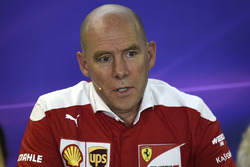 Джок Кліер, технічний директор Ferrari під час прес-конференції FIA