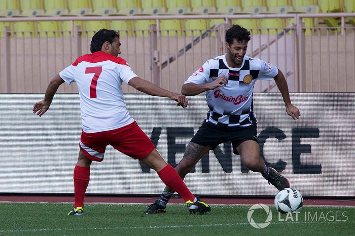 Daniil Kvyat, Scuderia Toro Rosso en el partido de fútbol World Stars