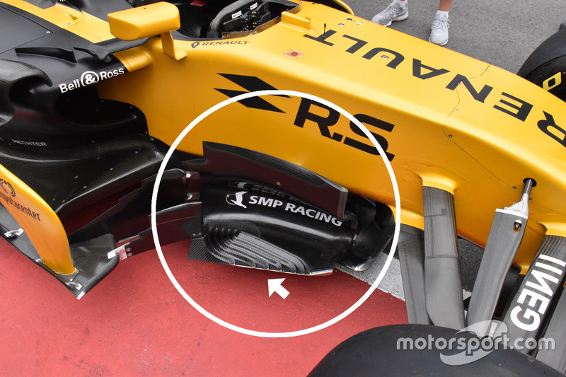 Renault Sport F1 Team RS17, side detail