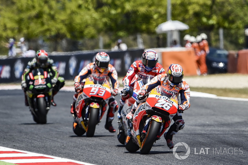 Bataille en tête entre les pilotes Honda et Andrea Dovizioso