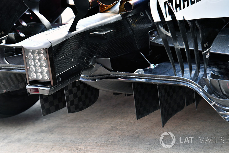 Mercedes AMG F1 F1 W08 diffuser detail
