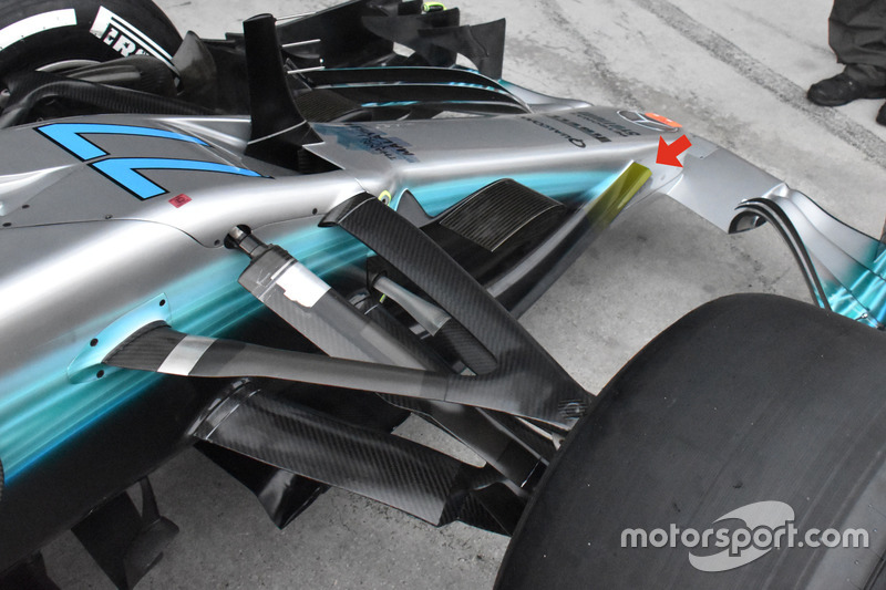 Detalle del Mercedes AMG F1 W08