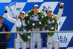 GTE Pro podium: second place Andy Priaulx, Harry Tincknell, Pipo Derani, Ford Chip Ganassi Racing
