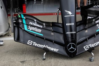 Fotos: el nuevo alerón delantero de Mercedes F1 en Silverstone