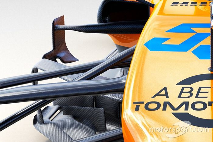 Detalle del McLaren MCL34 