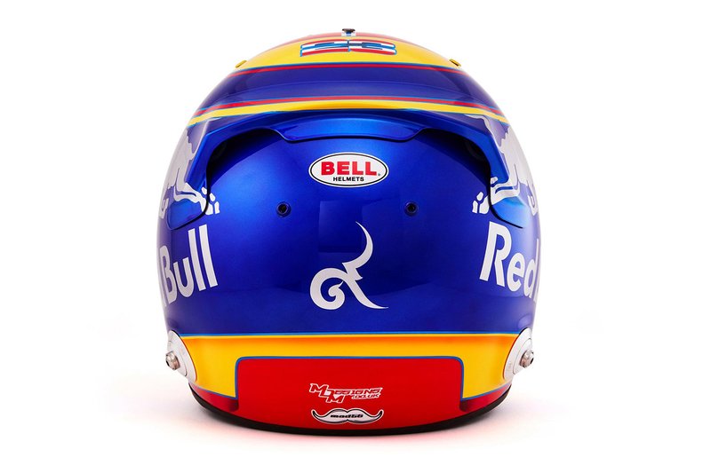 El casco de Alex Albon, Scuderia Toro Rosso