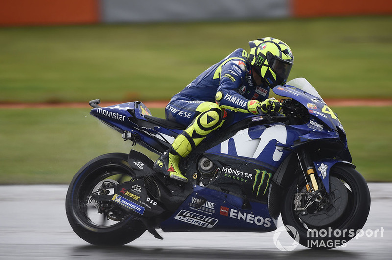 Valentino Rossi, Yamaha Factory Racing, after crash
