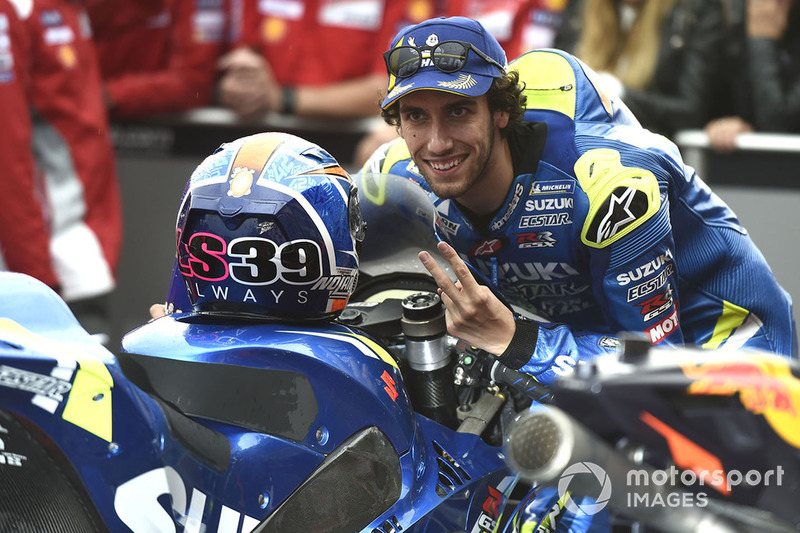 Tweede plaats Alex Rins, Team Suzuki MotoGP