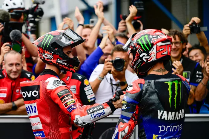 Francesco Bagnaia, Ducati Team, Fabio Quartararo, Yamaha Factory Racing