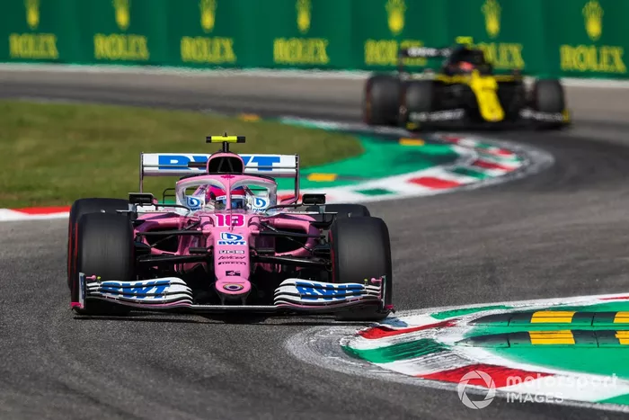 Lance Stroll, Racing Point RP20, Esteban Ocon, Renault F1 Team R.S.20