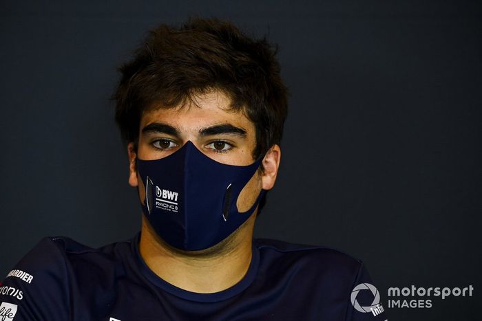 Lance Stroll, Racing Point, en la conferencia de prensa