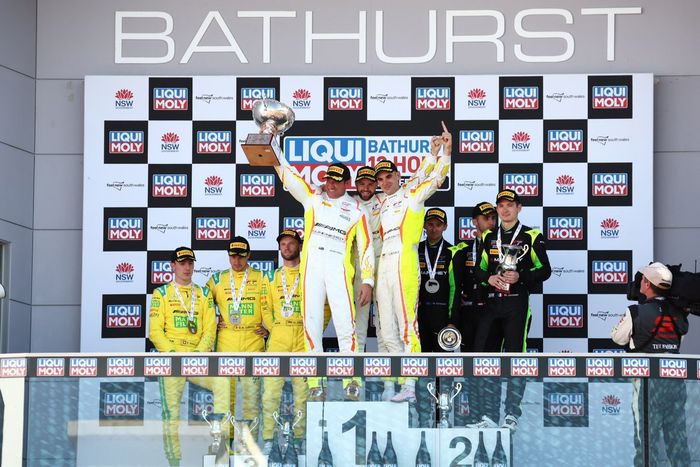 Ganadores #75 Sun Energy 1 Mercedes-AMG GT3: Kenny Habul, Jules Gounon, Luca Stolz. Segunda plaza #912 Manthey EMA Porsche 911 GT3R: Matt Campbell, Mathieu Jaminet, Thomas Preining. Tercera plaza #999 GruppeM Racing Mercedes-AMG GT3: Maro Engel, Mikael Grenier, Raffaele Marciello