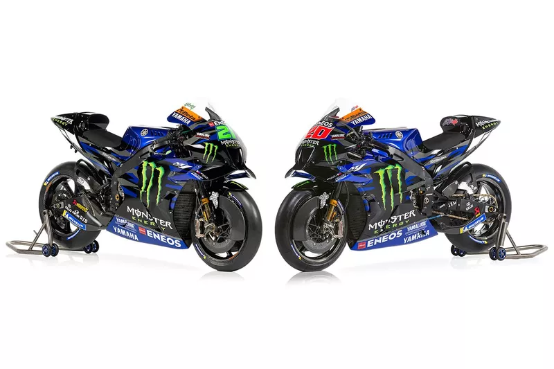 Franco Morbidelli, Yamaha Factory Racing, Fabio Quartararo, Yamaha Factory Racing, detalles de la moto
