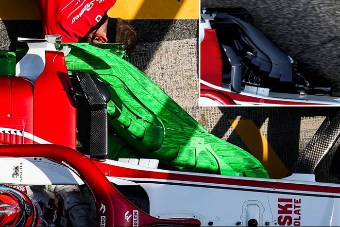 Alfa Romeo C41 bargeboards detail
