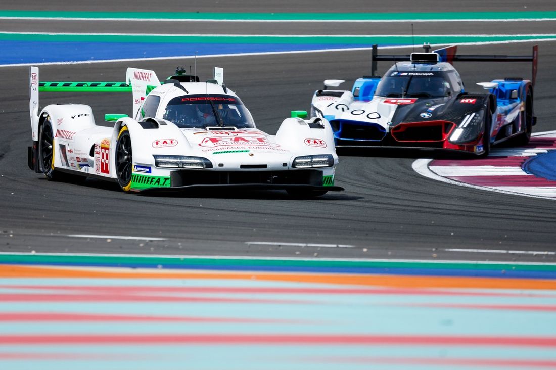 #99 Proton Competition Porsche 963: Neel Jani, Nicolas Pino, Nicolas Varrone, #15 BMW M Team WRT BMW M Hybrid V8: Dries Vanthoor, Raffaele Marciello, Kevin Magnussen.