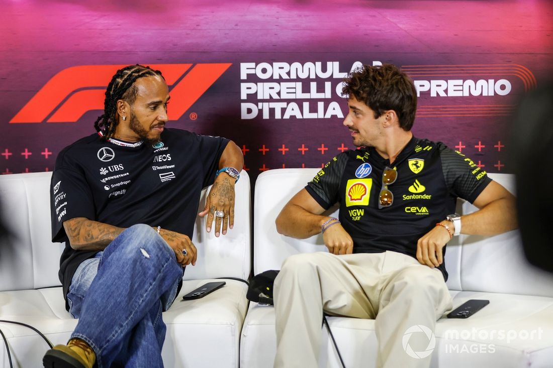 Lewis Hamilton, Mercedes-AMG F1 Team, Charles Leclerc, Scuderia Ferrari