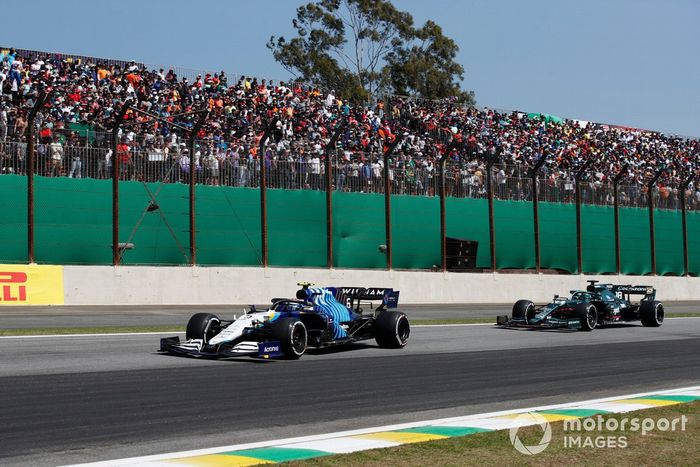 Nicholas Latifi, Williams FW43B, Lance Stroll, Aston Martin AMR21