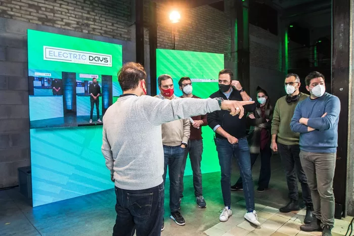 Backstage of the first Electric Days Digital event in the United States.