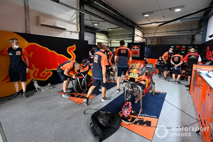 Red Bull KTM garage