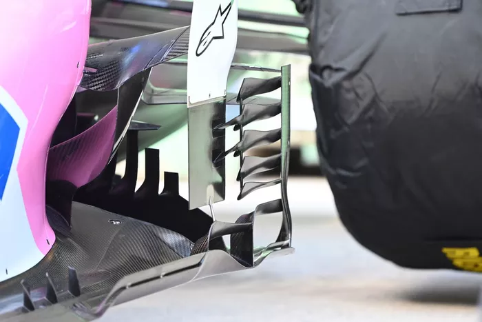 Racing Point RP20 sidepod detay