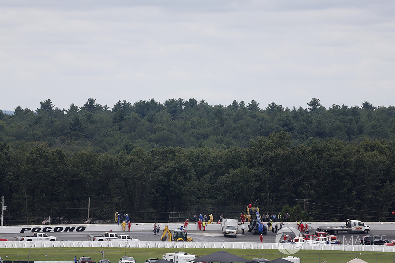 Reparaciones tras el accidente de Robert Wickens, Schmidt Peterson Motorsports Honda