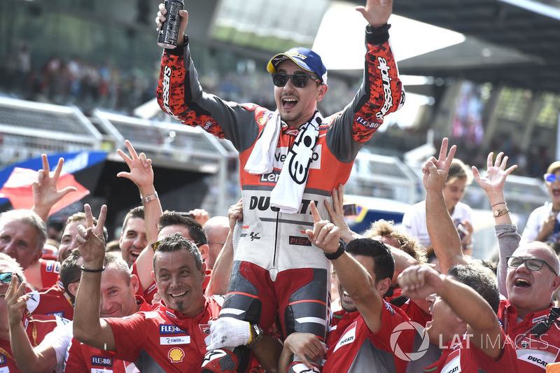 Переможець гонки Хорхе Лоренсо, Ducati Team