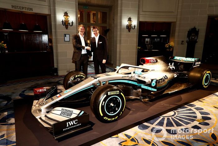 Sir Jim Ratcliffe presidente y director general del grupo químico Ineos y Toto Wolff, Director Ejecutivo (Negocios), Mercedes AMG 
