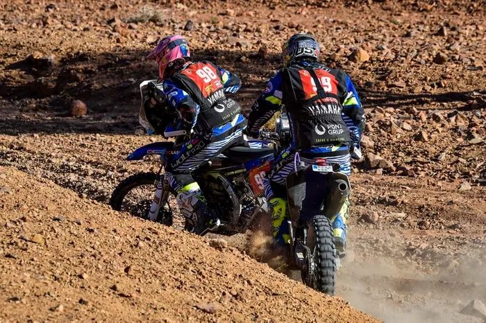 #98 Yamaha: Sara Garcia, #99 Yamaha: Javier Vega Puerta