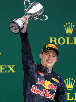 Podium: third place Max Verstappen, Red Bull Racing