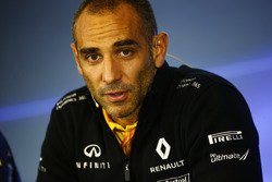 Cyril Abiteboul, teambaas Renault Sport F1 Team, in de persconferentie