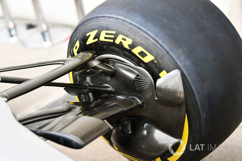 Conducto de ventilación de freno del Mercedes AMG F1 W08