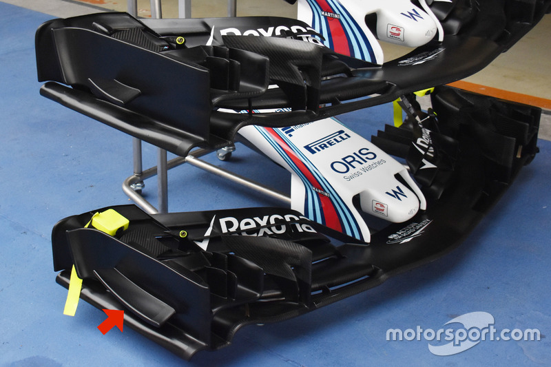 Williams FW 40, front wing comprasion