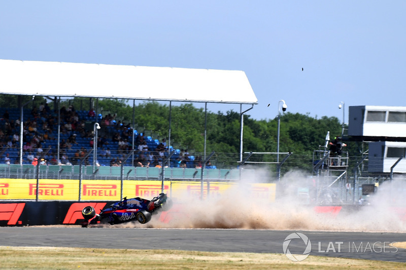 L'accident de Brendon Hartley, Scuderia Toro Rosso STR13