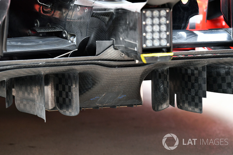 Ferrari SF71H rear diffuser detail