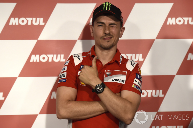 Jorge Lorenzo, Ducati Team, en conférence de presse