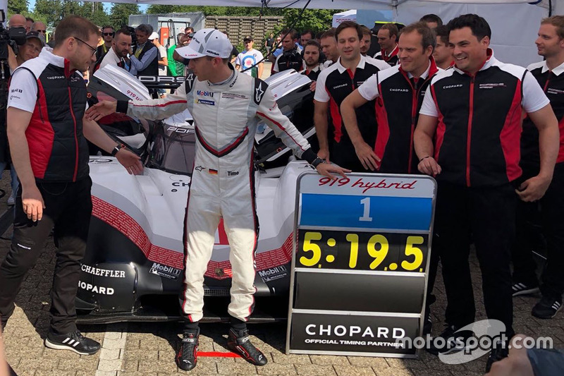 Porsche 919: Timo Bernhard met de recordtijd