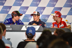 Jorge Lorenzo, Yamaha Factory Racing; Marc Marquez, Repsol Honda Team; Andrea Iannone, Ducati Team