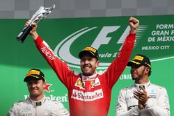 Sebastian Vettel, Ferrari op het podium