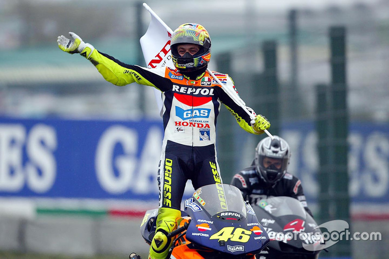 Valentino Rossi, vainqueur de la course