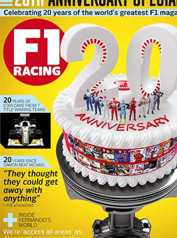 Cover zum 20. Jubiläum von F1 Racing