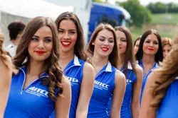 Girls in the paddock