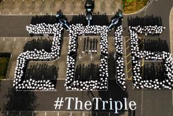 Celebración tripe campeonato Mercedes AMG