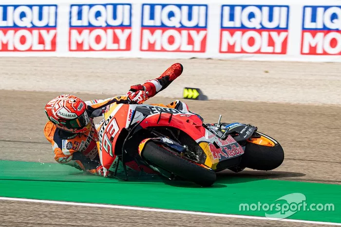 Marc Marquez, Repsol Honda Team crashes