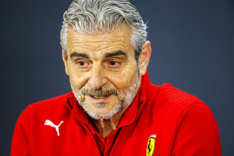 Maurizio Arrivabene, Team Principal, Ferrari, nella conferenza stampa dei team principal