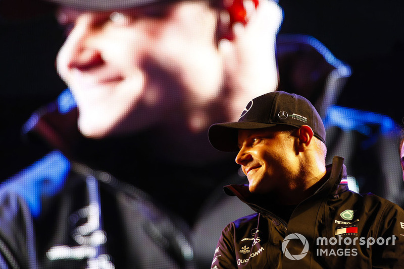 Valtteri Bottas, Mercedes AMG F1, on stage