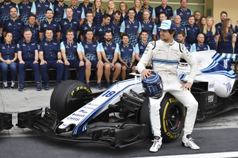 Lance Stroll, Williams Racing op de teamfoto