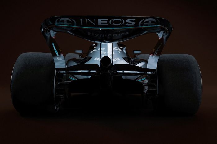 Boceto del Mercedes F1 para 2022