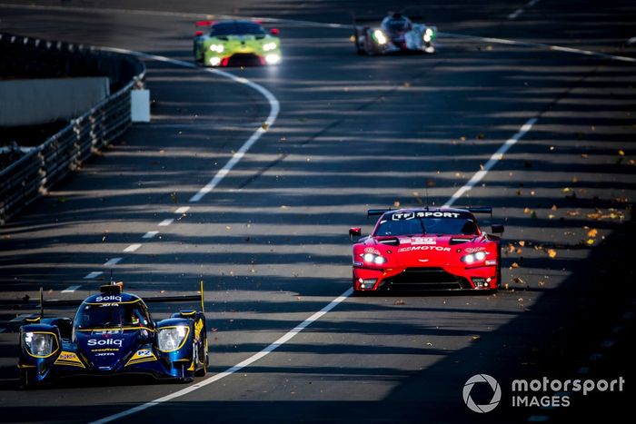 #38 JOTA Oreca 07 - Gibson: Roberto Gonzalez, Antonio Felix Da Costa, Anthony Davidson, #90 TF Sport Aston Martin Vantage: Salih Yoluc, Charles Eastwood, Jonathan Adam