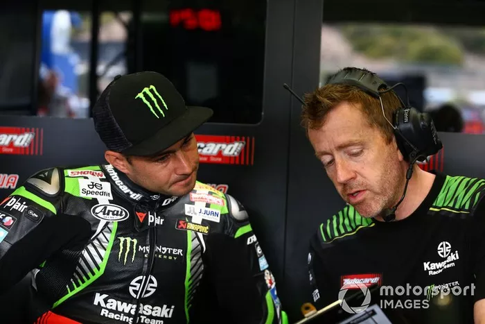 Leon Haslam, Kawasaki Racing, mit Marcel Duinker